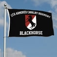 thumbnail image 2 of 2but 11th Armored Calvary Regiment Flag BlackHorse CAV banner US Army Military Flags Polyester 3x5 FT Indoor Outdoor, 2 of 4