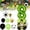 H, variant on 1PC 40 Inch Green Football Number 3 Foil Balloon, Themed Birthday Decor for Sports Party