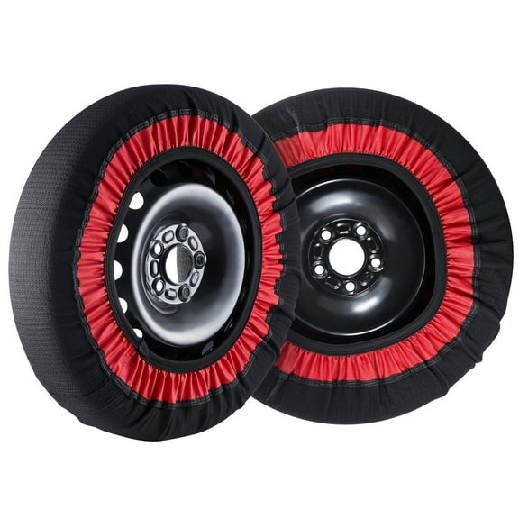 Heavy Duty Snow Socks for Tires, 2PCS Winter Traction Tire Covers, Extra Large Anti-Slip Snow and Ice Grips for Enhanced Safety