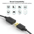 thumbnail image 6 of HDMI Extension Cable 6FT,QGeeM 4K HDMI 2.0 Extender Male to Female Cable,Supports 3D, Full HD,2160p,Compatible with Roku Fire Stick,for Laptop,PS4,HDTV,Monitor,Projector, 6 of 7