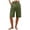 Army Green, variant on Women's Solid Casual Fashionable Breathable Loose Cotton Linen Five Quarter Length Cropped Pants Summer Lounge Comfortable,Camel 2XL
