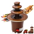 thumbnail image 1 of Fuente de Fondue de Chocolate, Mini Fuente de Chocolate, Fuente de Chocolate de 3 Niveles, Máquina Fuente para Queso, Acero Inoxidable Fuente de Fondue Chocolatem, Máquina de Fuente de queso Familiar, 1 of 5