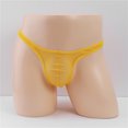 thumbnail image 4 of Ploknplq Boxers for Men Mens Underwear Boxer Briefs Mens Simple Personality Fashion Casual Sexy Mini Thong Underwear T Pants Grenadine Mens Boxer Briefs Yellow One Size, 4 of 4