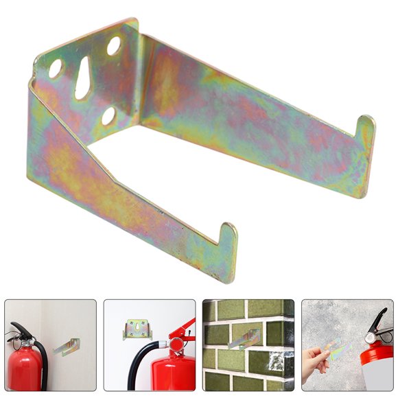 WASHWEPE Soporte Metálico Para Extintor De Fuego Montaje En Pared De Espacio Color Amarillo