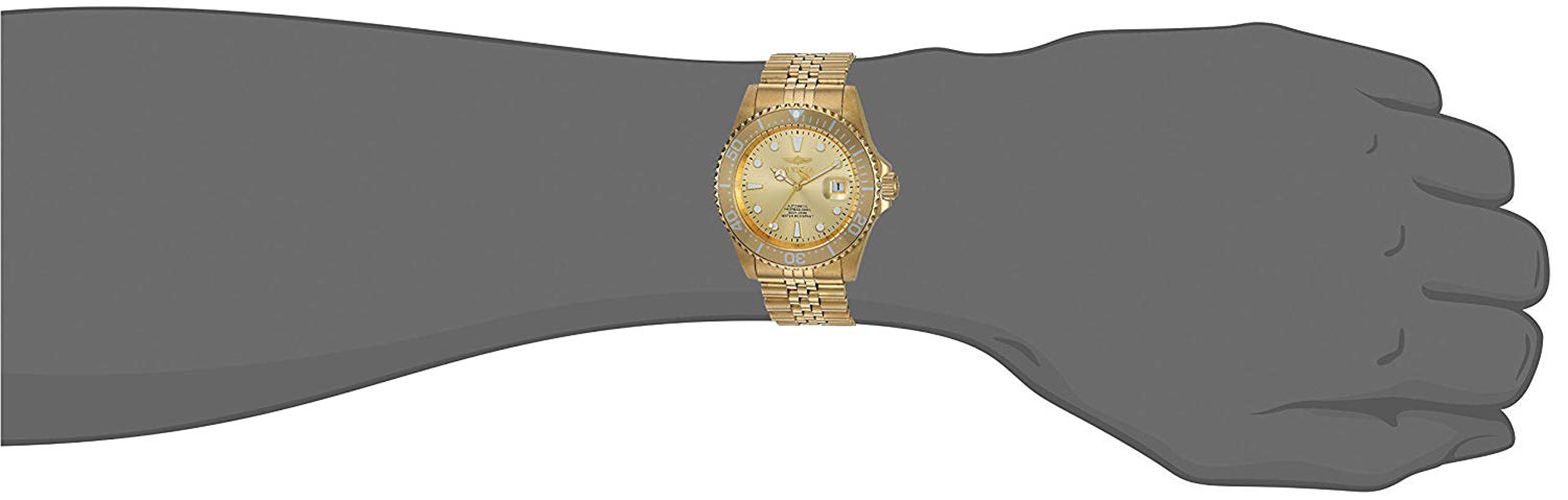 Invicta 30096 Mens Pro Diver Automatic 3 Hand Champagne Dial Watch