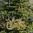 thumbnail image 4 of Dmlowu Merry Christmas Tree Ornaments - 6" Shiny Letter Christmas Ornaments for Xmas Tree, Hanging Christmas Decorations Pendant for Holiday Party, 4 of 5
