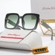 thumbnail image 3 of 2023 Nuevo Salvatore Ferragamo Gafas De Sol De Marca De Lujo Clásica Tendencia De Moda Retro Mujeres Hombres Piloto, 3 of 4