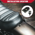 thumbnail image 2 of 1 Set Tornillo de asiento trasero de motocicleta con tapa de perilla para Harley Davidson Softail Dyna 1/4"-20 Negro, 2 of 7