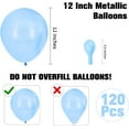 thumbnail image 2 of Light Blue Balloons Arch Kit Balloon Garland Kit Birthday Balloons 120pcs, 2 of 7