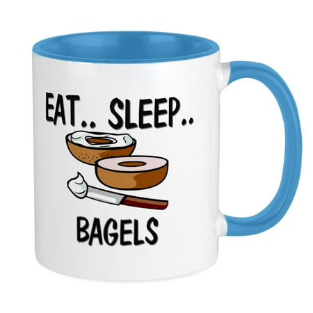 

CafePress - Eat ... Sleep ... BAGELS Mug - Ceramic Coffee Tea Novelty Mug Cup 11 oz