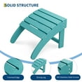 thumbnail image 1 of Weather-Resistant HDPE Adirondack Ottoman Footrest,Durable Resin Easy-Clean Sturdy Footrest for Porch Poolside Lawn Backyard, 1 of 7
