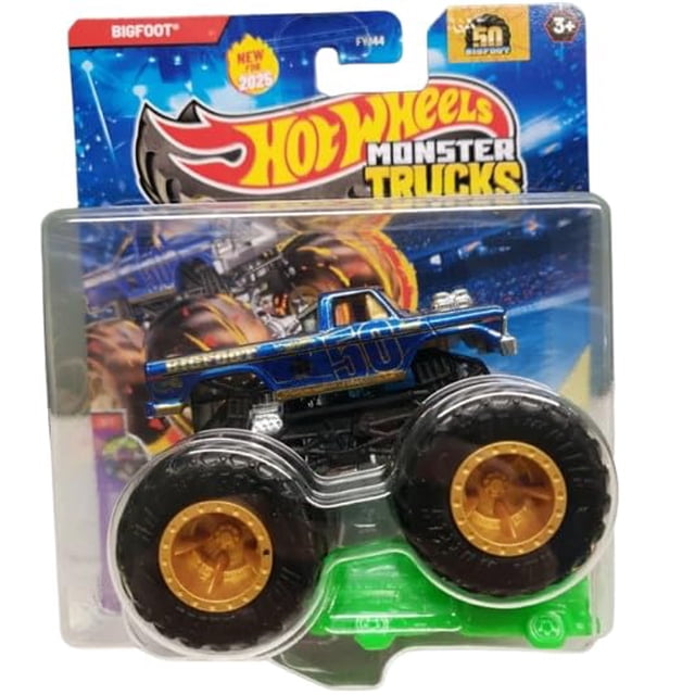 Hot Wheels Monster Trucks Bigfoot 50.º Aniversario de metal fundido
