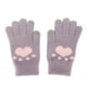 thumbnail image 2 of Guantes de invierno, lindos guantes de pantalla táctil con patrón de pata de gato, guantes gruesos de punto, confiables y duraderos, 2 of 8