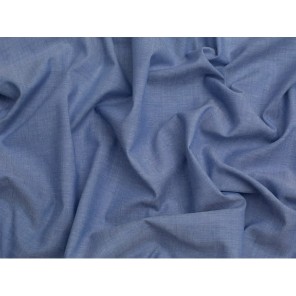Cotton Chambray Dress Fabric Pale Blue - per yard