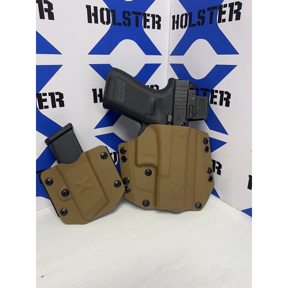 G19-45 Mos With Mag Carrier Owb RH Coyote. Gen3-5 Holsterx