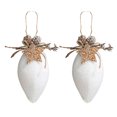 thumbnail image 3 of CSChome Christmas Decoration Set Christmas Foam Snowflake Decoration Bell Waterdrop Ball Shape Reusable Tree Hanging Ornament Pendant 2Pcs, 3 of 7