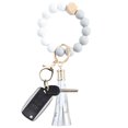thumbnail image 1 of Fashion Creative Keychain Bracelet Wristlet Key Ring Beaded Bangle Key Chains for Women, 1 of 2