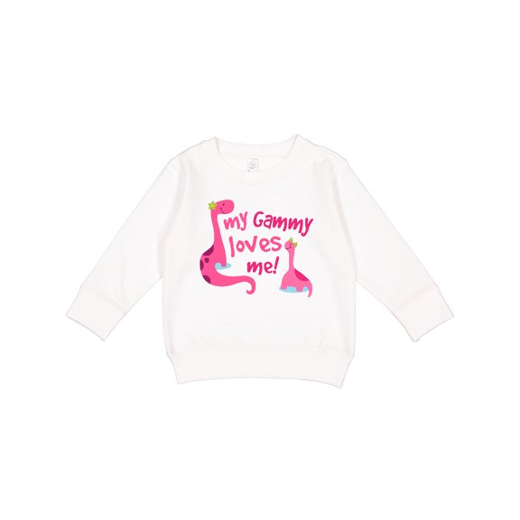 Inktastic My Gammy Loves Me Girl Dinosaur Toddler Sweatshirt