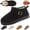 Black, variant on Women's Waterproof Snow Ankle Booties Suede Winter Snow Boots with Faux Fur Lining for Outdoor Mini Boots