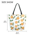 thumbnail image 5 of FORMRS Womens Canvas Tote Bag with Zipper Inner Pocket Shoulder Handbag, Orange, 5 of 7