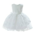 thumbnail image 4 of Girls Dresses Girls Princess Dress Girls' Dress For Children Off The Shoulder Party Gown Dress With Rose Embroidery Skirt For Ages 3 10, 4 of 10