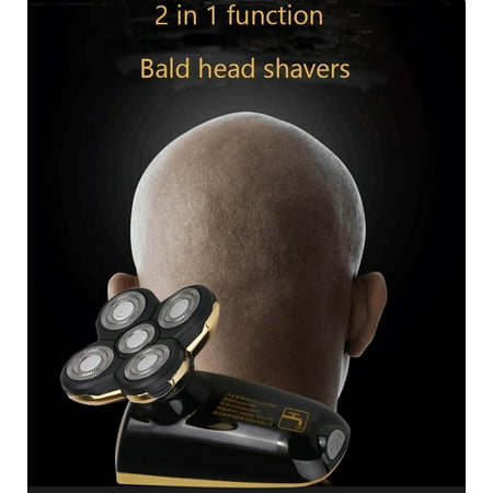 iMeshbean Best Bald Head Shavers Smart Smooth Cord Cordless 5 Headed (Best Safety Razor For Bald Head)