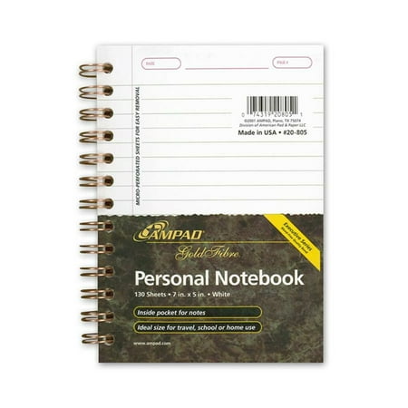 Gold Fibre Personal Compact Notebooks