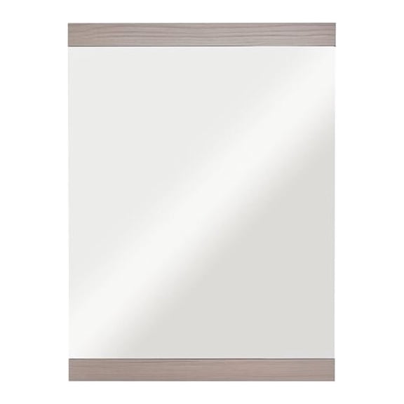 Bellaterra-Home 17.7-Inch Rectangular Framed Frame Mirror In Light Gray Finish