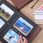 Photo Album, AIOR Scrapbook Album Memory Book DIY Retro Pendents Vintage Wedding Travel with Anniversary Birthday Gifts for Mom Lover Women Girls (Kiss)