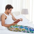 thumbnail image 5 of Salouo Rainbow Glitter Print Pajama Pants for Men, Lounge Pants Elastic Waistband Casual Men's sleepwear Loungewear Sleep Pajama Pant -Medium, 5 of 7