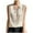 Beige, variant on ABATAB Womens V Neck Tank Tops Ice Silk Satin Sleeveless Plain Soft Tshirts Dressy Fashion Casual Camisole Blouse