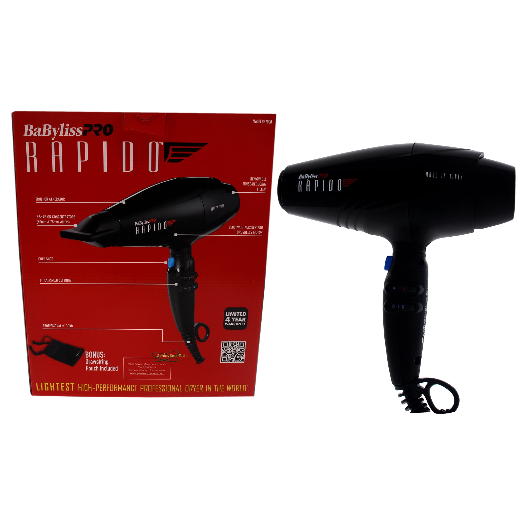 Buy BaBylissPRO Ferrari Rapido Hair Dryer 2000 Watts +Travel Pouch Online  at Lowest Price in Ubuy Hong Kong. 226801148