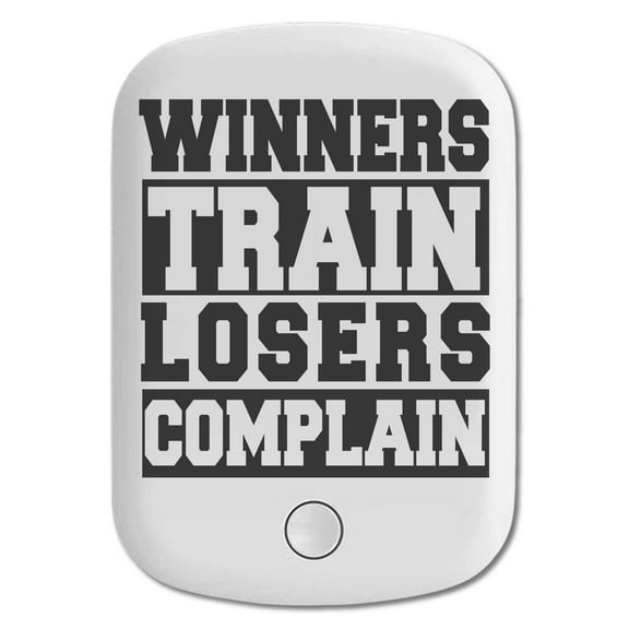 DistinctInk Magnetic Battery Pack, 5000 mAh Wireless Portable Charger with USB-C Cable, Compatible with MagSafe iPhone 14 / 13 / 12 Series - Winners Train Losers Complain