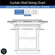 Mainstays Madelyn Adjustable Café Curtain Rod Set, 7/16 in Diameter, 28-48 in