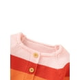 thumbnail image 4 of Seyurigaoka Toddlers Knitted Cardigan Rainbow Long Sleeve Single-breasted Tops, 4 of 9