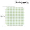thumbnail image 2 of Sigee Pistachio Green Checkboard for Water-Resistant, Heat-Resistant, Non-Slip Leather Coasters Set, Ideal for Coffee Table, Office, Bar, Home Decor-Square, 2 of 6