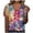 Red, variant on RKZDSR Womens Summer Short Sleeve Tops Floral Print Button Up Leisure Oversized Tees Dressy Casual V-Neck T-Shirts Cute Blouse Basic Shirts for Work Blue M
