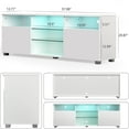 thumbnail image 6 of ChVans LED TV Stand for 65 inch TV, High Glass Modern Entertainment Center with LED Lights and Glossy Cabinets, 6 of 10