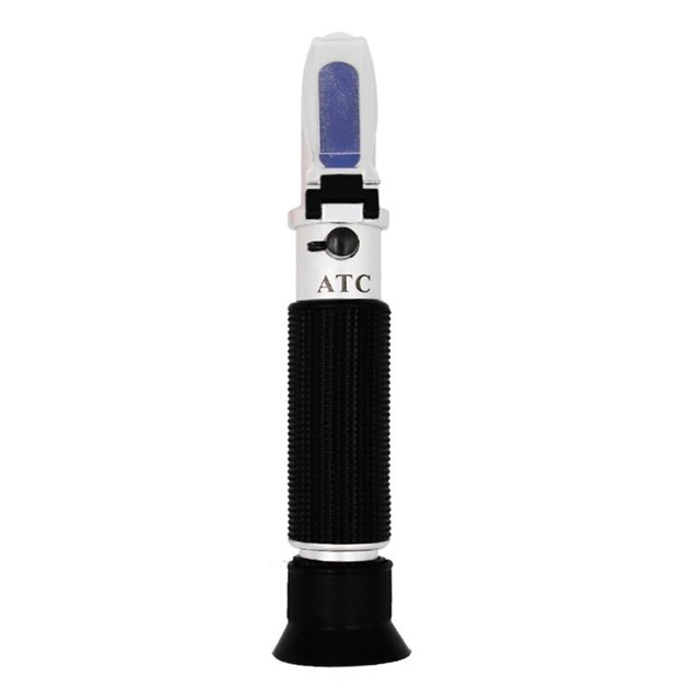 Handheld Brix Refractometer Honey Fruit Sugar Solution Brix 0-20% Optical Concentration Sugar Measuring Instrument ,Easy to Carry