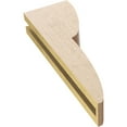 thumbnail image 6 of 3"W x 6"D x 18"H Thin Crestline Rough Cedar Woodgrain TimberThane Corbel, Primed Tan, 6 of 6