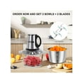 SPZTJK Food Processor, 3-Speed Electric Food Chopper With Vegetable ...