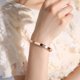 thumbnail image 5 of Brazalete pulsera de lujo con cristales de zirconia color oro rosado casual-Pulsera abierta, 5 of 5
