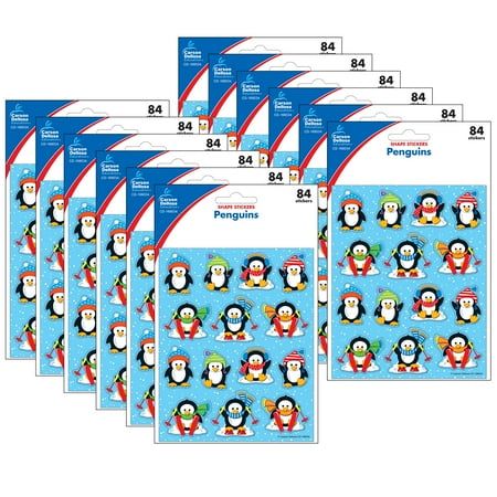 UPC: 0194629034796 | Carson Dellosa Education Penguins Shape Stickers 84 Per Pack 12 Packs