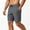 (Fashion 46)Dark Gray, variant on Aimik Men's Athletic Drawstring Shorts Side Zipper Pockets Stretch Fabric Summer Sports Shorts for Gym Workout