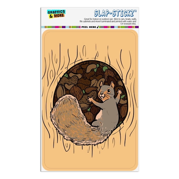 Squirrel Protecting His Nuts Home Business Office Sign