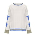 thumbnail image 3 of WEAIXIMIUNG Chandail en Molleton pour Femmes "T-Shirt Graphique Surdimensionné Rétro à Manches Longues avec Col Rond pour Femmes", 3 of 4