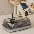 thumbnail image 6 of Semi-Enclosed High Bar Cat Litter Box with Splash-Proof Design and Cats Shovel Suitable for Home Cats, Odor Control, and Easy Cleaning, 6 of 6