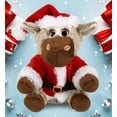 thumbnail image 4 of DolliBu Santa Floppy Donkey Stuffed Animal Plush Toy - Super Soft Wild Animal Dress Up with Red Santa Claus Outfit, Cute Wildlife Gift, Holiday Christmas Gift - 7 Inches, 4 of 6