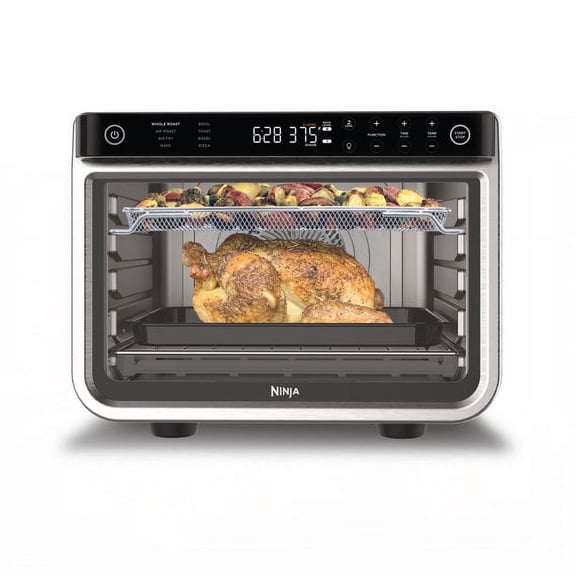 Restored Ninja DT200 Foodi-8-in-1-XL Pro Air Fry Oven Large Countertop Convection Oven (StainlessSteel) (Refurbished)