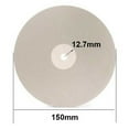 thumbnail image 2 of 6\" 150mm Diamond Coated Flat Lap Wheel Jewelry Polish Grinding Disc 80~3000Grit, 2 of 7